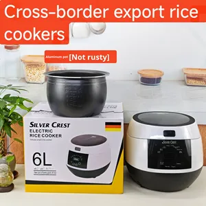 Nouvelle cuiseuse à riz multifonction 6L en acier inoxydable avec écran tactile intelligent pour usage domestique et hôtelier, vente en gros - Product Image 3