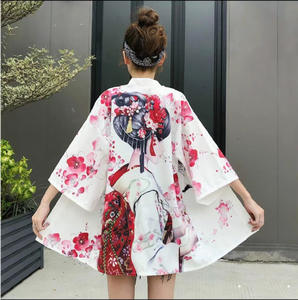 Japonés espíritu fantasma Kawaii <span class=keywords><strong>Comic</strong></span> Con venta al por mayor Cosplay Color impresión s capa Anime Kimono Casual de gran tamaño - Product Image 3