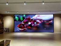 Ultra Yüksek Çözünürlüklü İç Mekan COB P0.9 LED Ekran Video Duvar Paneli Dijital Poster Animasyon Alışveriş Merkezi Perakende Mağazası Eğitim