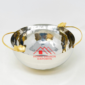 Bol de service de luxe en métal Golden Chip Dip - Product Image 2