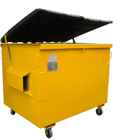 Conteneur de collecte de déchets solides à levage frontal, durable, plusieurs tailles, recommandé pour usage industriel et commercial, directement de l'usine