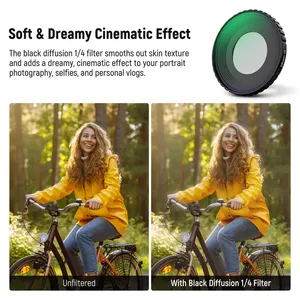 Kit de lentilles filtrantes <span class=keywords><strong>4</strong></span>-en-<span class=keywords><strong>1</strong></span> NEEWER FL-53 pour DJI Osmo Action 5 <span class=keywords><strong>Pro</strong></span>/<span class=keywords><strong>4</strong></span>, ND8-32 variable, CPL, <span class=keywords><strong>Black</strong></span> <span class=keywords><strong>Mist</strong></span> <span class=keywords><strong>1</strong></span>/<span class=keywords><strong>4</strong></span> 185 °   Objectif grand angle à visser POV - Product Image 6