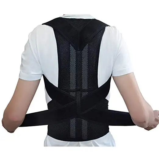 Portable Hip Cushion Mesh Back Shoulder Lumbar Lower Back Brace Support Corrector Posture