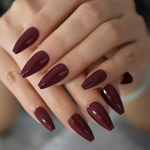 Nouveaux <span class=keywords><strong>ongles</strong></span> artificiels de haute qualité vin rouge presse sur les <span class=keywords><strong>ongles</strong></span> <span class=keywords><strong>meilleur</strong></span> cadeau pour ses <span class=keywords><strong>faux</strong></span> <span class=keywords><strong>ongles</strong></span> d'amande moyenne - Product Image 1