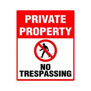 ไม่บุกรุก | สติกเกอร์อลูมิเนียมขนาด10x12นิ้วกันจางง่ายต่อการติดตั้งทนทาน - Product Image 1