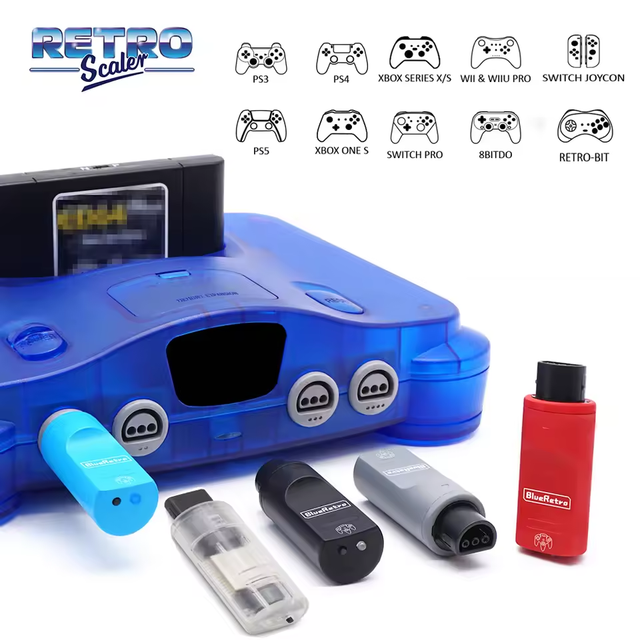 N64 BlueRetro Wireless Game Controller Adapter for N64 Console to PS3/PS4/PS5/8bitdo Game Controller Retro Game Accessories