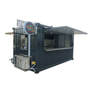 Diseño Interior de Cafetería en Contenedor CB400, Restaurante de Comida Rápida en Contenedor, Bar en Contenedor con Caja de Luz con Logotipo - Product Image 1