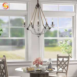 Di alta qualità <span class=keywords><strong>classicismo</strong></span> paese intagliato in legno lampadario pendente per salotto tipo europeo di installazione appesa - Product Image 2