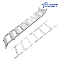 Échelle pliante en aluminium et acier de marque XinXing, plateforme d'échelle de travail mobile, capacité de charge de 450 lb