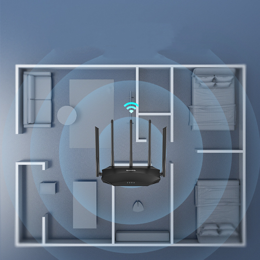 A プロフィール参照 Speedefy K5 AC1200 Router: Dual Band Wi-Fi 5 Gigabit for Enhanced