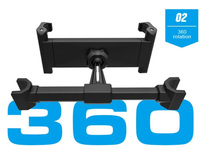 Support portatif universel de support de téléphone et de tablette de voiture d'ABS de vente chaude avec des caractéristiques réglables pour le siège arrière et l'appui-tête de voiture