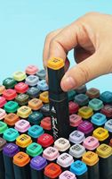Marqueurs permanents à l'alcool pour artistes, double pointe 6 mm, stylos en plastique pour adultes et enfants, coloriage et dessin