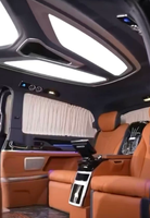 Kit de modification et de mise à niveau de la console centrale en cuir de luxe GSY pour sièges d'aviation et plancher, compatible avec Mercedes-Benz Vito V260 W447