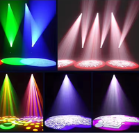 Projecteur LED 200W BSW 3-en-1 à tête mobile Spot Beam Wash 3-en-1 pour scène, 8 couleurs, 18 gobos, contrôle DMX pour discothèque et mariage