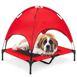 튼튼한 실내 그늘 600D 휴대용 옥스포드 직물 캐노피 냉각 개 침대 고양이 침대 캠핑 용 애완 동물 텐트