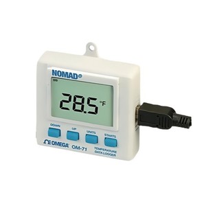 Omega Om-71 Temperature Data Logger 28.5F Display With Probe For Environmental Monitoring - Product Image 1