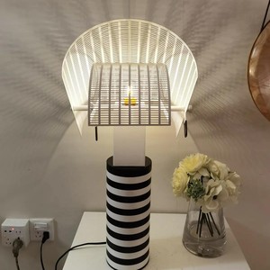 Table Lamp E27 Bulb Base 290H1600W32H65 Zebra Stripe Design Minimalist Style Showroom <b>Lighting</b> Fixture - Product Image 4
