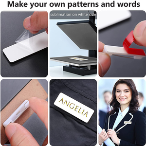 Qualisub Cá Nhân 3*1.5Inch Mdf Pin Phù Hiệu Thăng Hoa Thẻ Tên Thăng Hoa Pin Phù Hiệu DIY Thiết Kế Gỗ Pin Huy Hiệu - Product Image 4