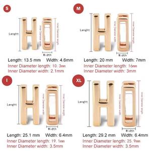 Kingming - <b>Sliding</b> Letter Charms Bracelets, 13.5mm, 20mm, 25.1mm 29.2mm Long, for Decoration of Bags, Collars, Hats and Shoes - Product Image 4