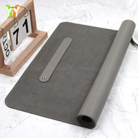 Tapis de jeu pour ordinateur en cuir, grand tapis de souris pour jeux, tapis de protection pour bureau