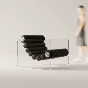 <span class=keywords><strong>Poltrona</strong></span> di Design Creativo in Acrilico per Soggiorno, Sedia <span class=keywords><strong>Singola</strong></span> per Hotel, Divano per Decorazione Casa - Product Image 1
