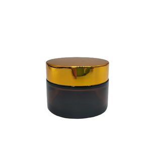 Pot en verre cosmétique vide, réutilisable, portable, de haute qualité, transparent, avec couvercle doré, disponible en 5G, 10G, 15G, 20G, 30G, 50G, 60G, 100G - Product Image 4