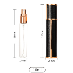 Botella <span class=keywords><strong>de</strong></span> Perfume Portátil <span class=keywords><strong>de</strong></span> Cuero <span class=keywords><strong>de</strong></span> Lujo, 5/10 ml, con Revestimiento <span class=keywords><strong>de</strong></span> Vidrio Transparente y Bomba <span class=keywords><strong>de</strong></span> Pulverización Electrochapada, para Regalo Cosmético - Product Image 6