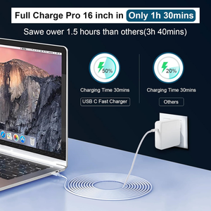 Nuevo Cargador USB C de 96W para Laptop <span class=keywords><strong>MacBook</strong></span> <span class=keywords><strong>Pro</strong></span> 16 15 14 13 Pulgadas 2025 2024 <span class=keywords><strong>2023</strong></span> 2022 2021 M4 M3 M2 M1, Adaptador de Corriente USB C para Laptop - Product Image 2
