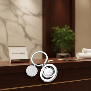 Portachiavi da Golf con Gettone Metallico per Uso Alberghiero - Product Image 3