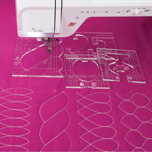 Nouvel ensemble de gabarits de bordure pour machine à coudre, permet de créer de belles bordures, 1 ensemble = 4 pièces # RL-04W - Product Image 1