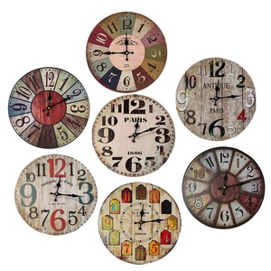 Horloge murale personnalisée, design moderne à thème parisien, avec corps en cristal analogique et aiguilles, ensemble de trois pièces à cadran unique, pour maison de style campagne française - Product Image 2