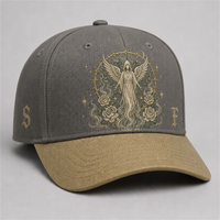 Cappellino da Baseball Personalizzato con Stampa Old English, 5 Pannelli, Visiera Curva, Stile Dad Hat, Streetwear West Coast, Vendita all'Ingrosso, MOQ Basso