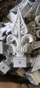 Ouya trang trí đúc nhôm Spear điểm phong cách khác nhau cho cổng hàng rào sắt khung thiên nhiên áp lực hàng rào lưới mắt cáo cửa - Product Image 5