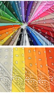 Promoción al por Mayor <span class=keywords><strong>Bandana</strong></span> Clásica de Cachemira Multifunción con Logo Personalizado, Pañuelo Cuadrado Deportivo de Poliéster y Algodón Colorido para la Cabeza - Product Image 6