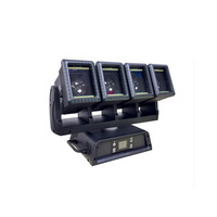 Luz Móvil de Cabeza con Zoom y Efecto Wash de 4x60W LED RGBW 350W Pixel Beam con Control DMX512 RDM y Tira RGB para DJ, Discoteca, Bar, Conciertos