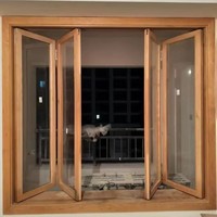 Fenêtres insonorisées à persiennes en aluminium pour maison, cour, gîte, hôtel - Design minimaliste, modèle de fenêtre pliante au design graphique