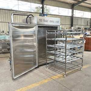 Fumoir vertical à gaz pour saucisses de porc et cuisses de dinde, équipement de fumage à la vapeur pour viande, à vendre - Product Image 2