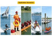 Livraison rapide gonfler néoprène PFD gilets de sauvetage adultes sports nautiques gilet de pêche pour hommes