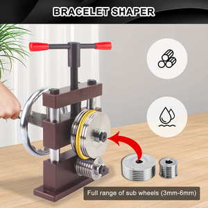 オーブルアイアンマニュアルブレスレット成形機製造キットゴールドシルバー金属曲げ加工リングブレスレットゴム - Product Image 5