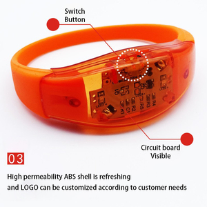 Hochwertige Party bevorzugungen liefert Musik aktiviertes Glow Led Armband Leuchten Armband für Conert - Product Image 6