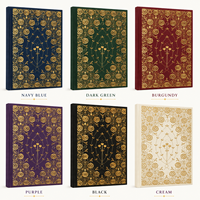 Maßgefertigtes Vintage Notizbuch mit Goldfolienprägung und UV-Druck auf PU-Leder/Stoff, A5 Hardcover Executive Planer Tägliches Tagebuch für