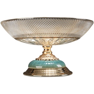 Plato Decorativo de Cerámica y Vidrio con Diseño Europeo de Lujo Ligero para Sala de Estar, Mesa de Comedor y Sala Modelo - Product Image 5