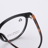 Vente en gros d'usine - Montures de lunettes en acétate à bord rond - Style rétro unisexe pour adultes - Logo personnalisable - Durable - Livraison rapide
