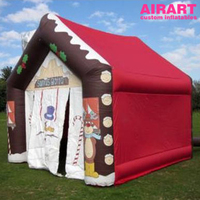Cube Père Noël Grotte Gonflables Utilisation Extérieure Tente Gonflable Maison Noël Cabine Gonflable Populaire