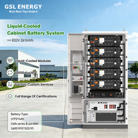 GSL ENERGY 125kW 261kWh Kabinet Baterai ESS Pendingin Cair C&I 832V 314Ah Sistem Penyimpanan Energi Industri & Komersial dengan PCS