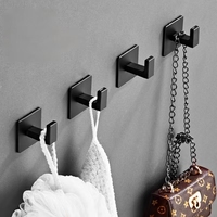 Crochet auto-adhésif en aluminium pour vêtements et chapeaux, idéal pour armoires, prix compétitif, vente en gros