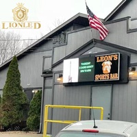 Panneau d'affichage LED extérieur Lionled série FT, P4.76, 1 pied x 1 pied, installation facile, service frontal, publicité