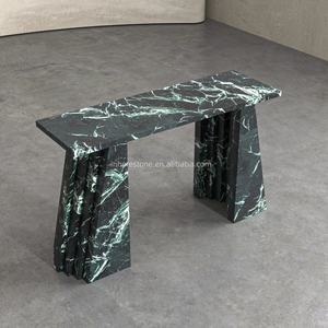 Mesa de consola de mármol rojo de estilo palaciego europeo Rosso <span class=keywords><strong>Alicante</strong></span>, muebles de entrada de piedra Natural de lujo hechos a mano - Product Image 5