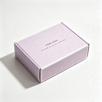 Boîte d'expédition en carton ondulé personnalisée avec logo imprimé, fermeture à languette, pour livraison postale et par courrier