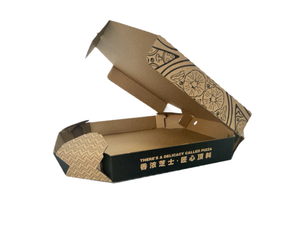 Cajas de Pizza Reutilizables de Cartón Corrugado de 3mm de Grosor, Impresión Flexográfica Personalizada, Empaquetado al por Mayor para Comida para Llevar y Entrega a Domicilio - Product Image 1